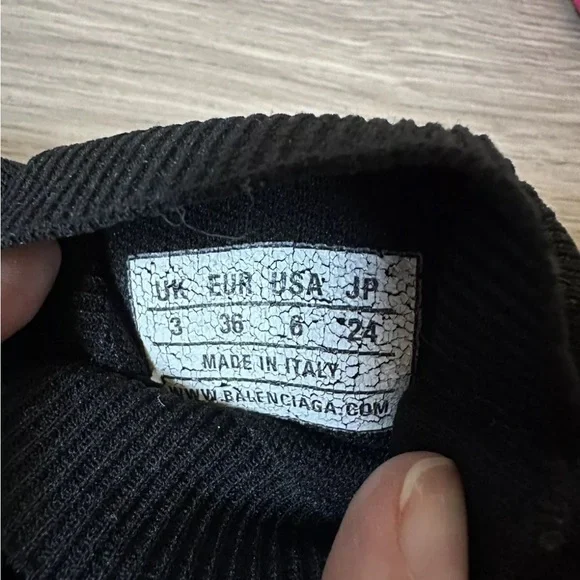 *AUTHENTIC* BALENCIAGA - Speed Knit Sneaker - Black/pink - Women’s US 6 / EU 36 - Picture 11 of 12